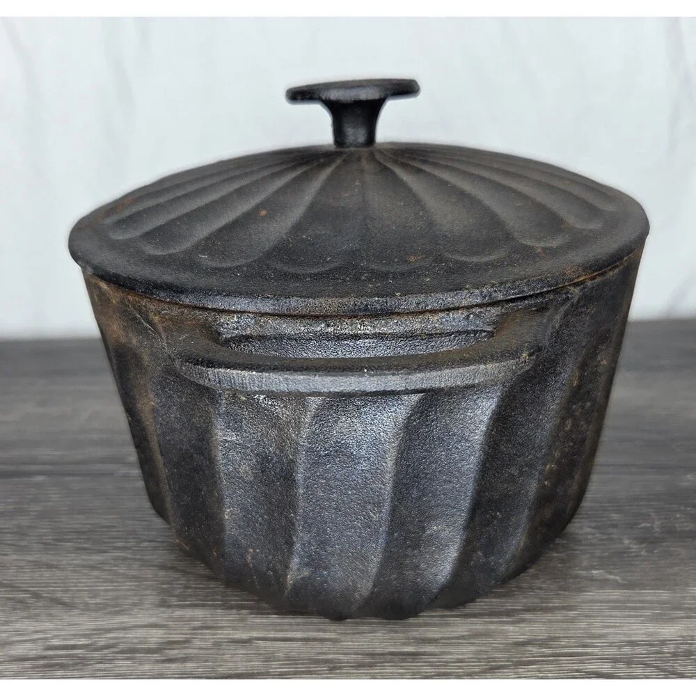 Paula Deen Cast Iron Oval Dutch Oven Roasting Casserole & Lid 11.5” x 8.5” 5 QT
